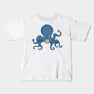 Octopus Coffee Mug Kids T-Shirt